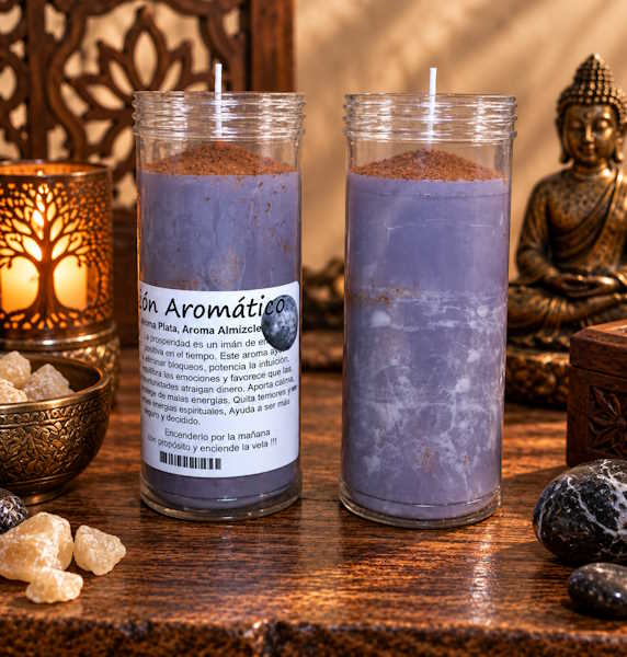 Velón Gris aroma almizcle Equilibrio